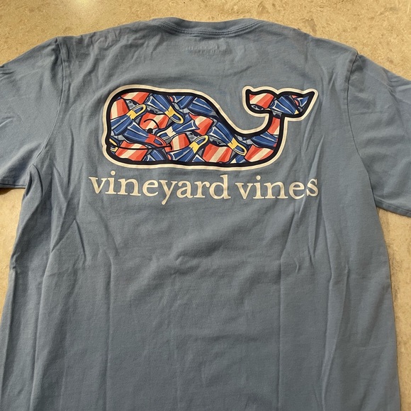 Light Blue Vineyard Vines Short Sleeve Shirt - Picture 3 of 4